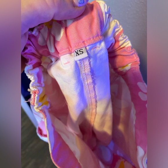 Big Bud Press pink LAZY DAISY work pants SHORTS XS - Picture 4 of 4